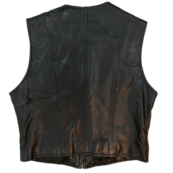 *SOLD* Valerie Steven’s lamb skin leather vest - Picture 2 of 8